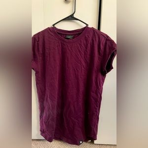 Young LA Rambo tee, maroon, size small